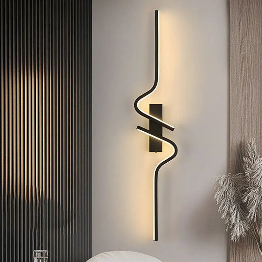 Modern LED Wall Lamp - Long Strip Up & Down Light for Bedroom, Hallway Wall Sconce Decor