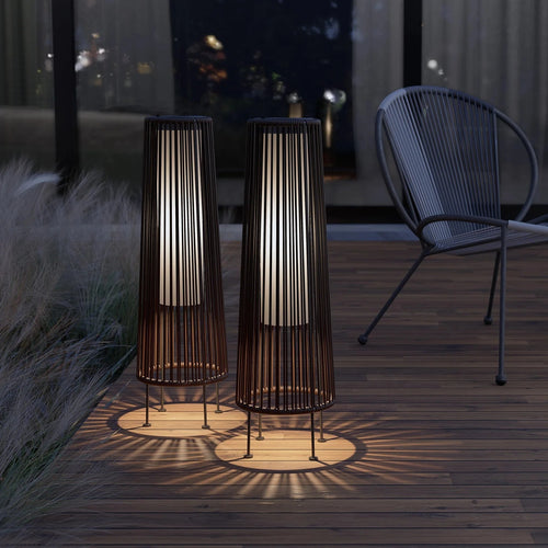 Modern Outdoor Solar Floor Lamp - Waterproof LED Design