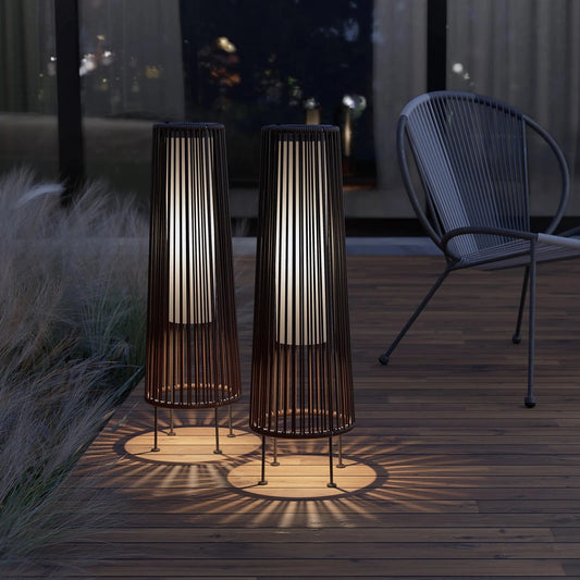 Modern Outdoor Solar Floor Lamp - Waterproof LED Design