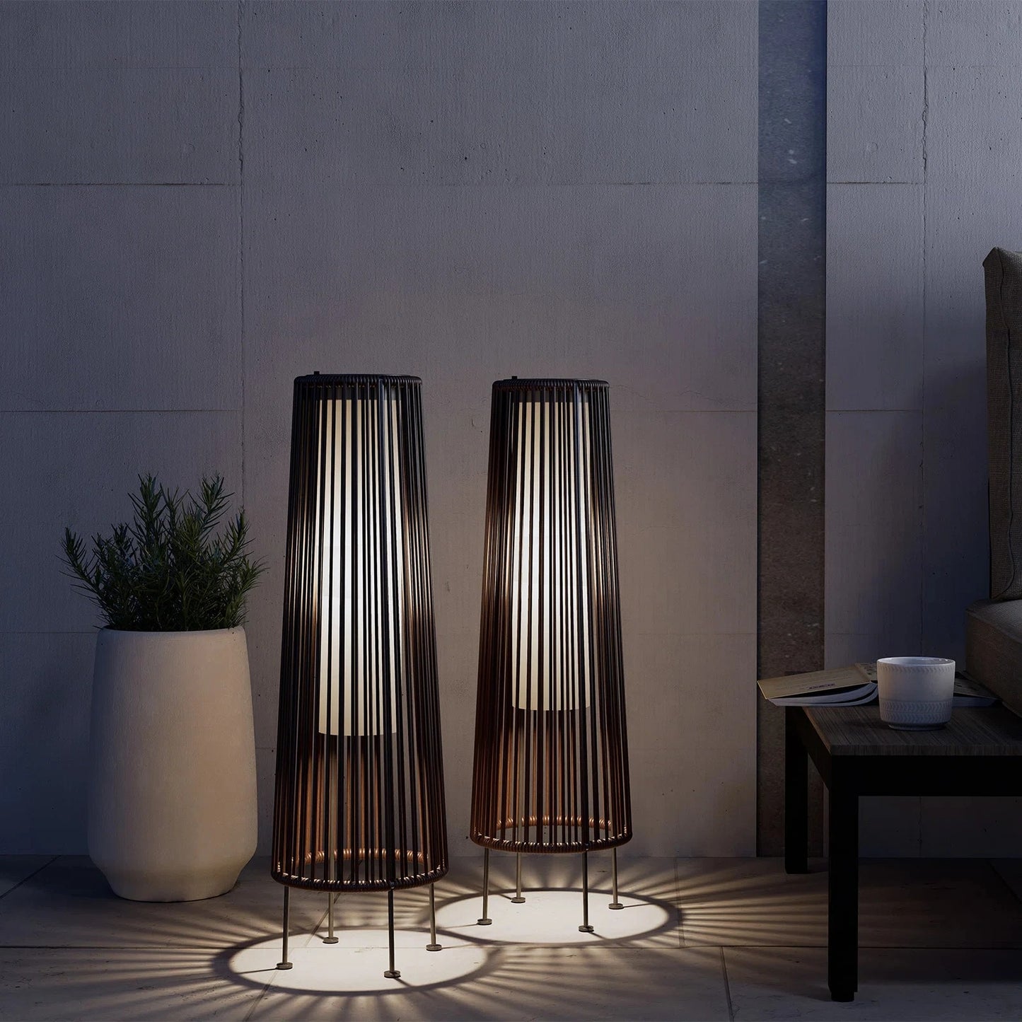 Modern Outdoor Solar Floor Lamp - Waterproof LED Design
