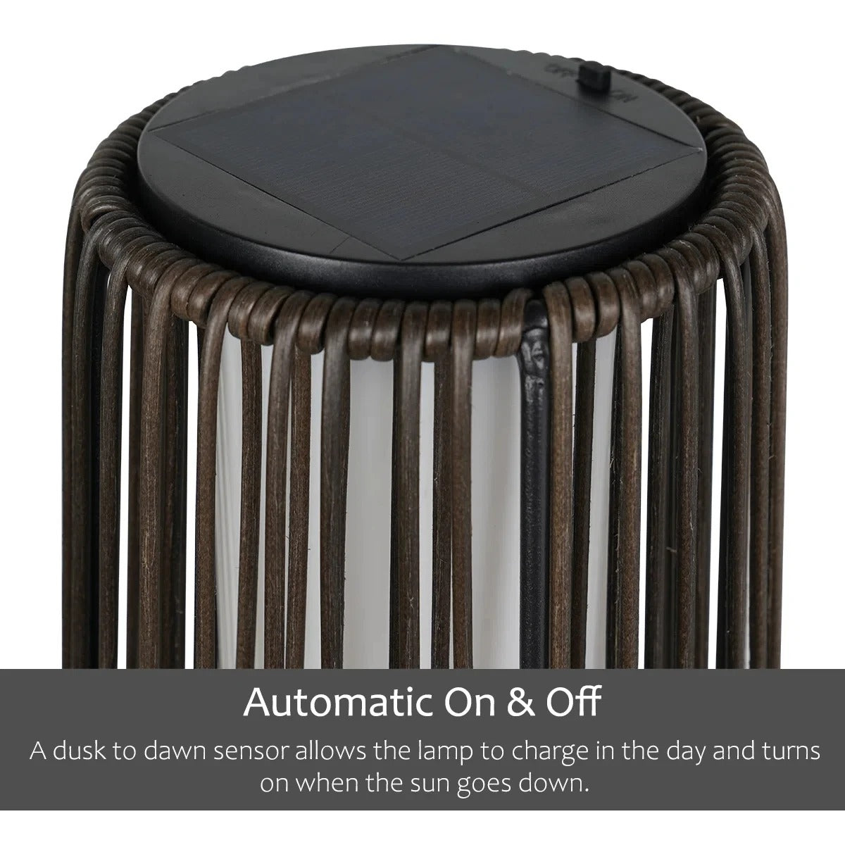 Modern Outdoor Solar Floor Lamp - Waterproof LED Design