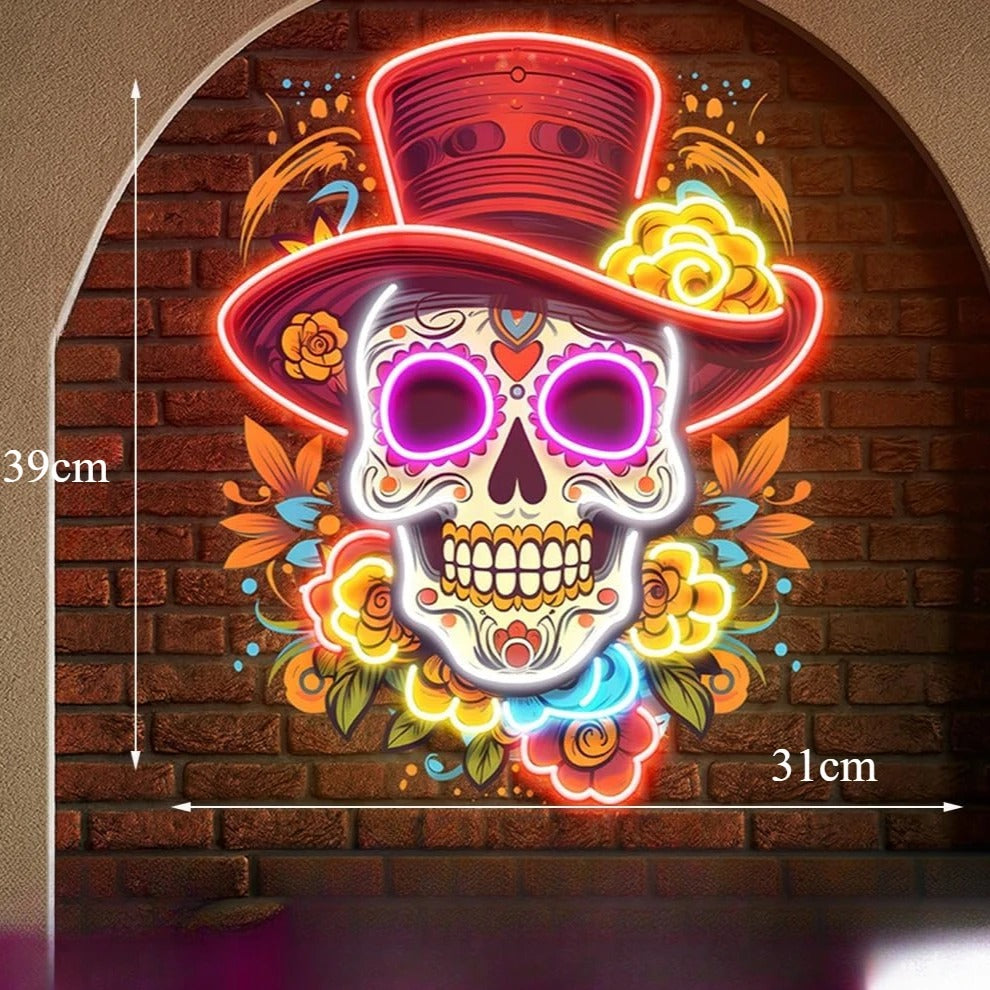 NeonCraft - Skull LED Neon Sign with Dimmable Wall Art