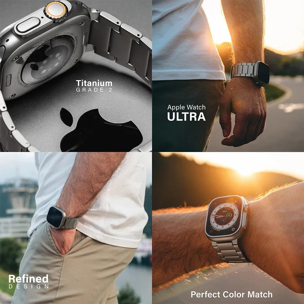 Nomad Supply - Luxury Titanium Bracelet for Apple Watch Ultra & Series 2–10, SE (44–49mm)