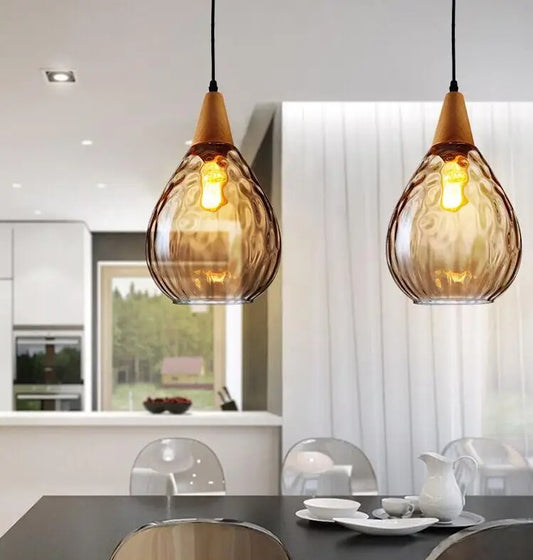 NordicBeam Glass Ball Pendant Light – Vintage Style for Dining & Living Room
