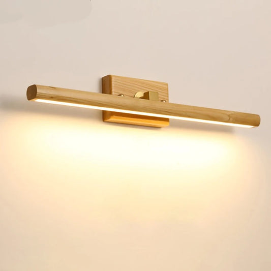 Nordic Home - Rotatable Wood LED Wall Lamp for Mirror Lighting