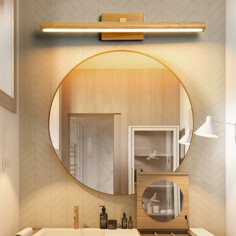 Nordic Home - Rotatable Wood LED Wall Lamp for Mirror Lighting