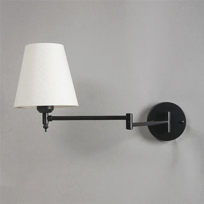 Nordic Style LED Folding Wall Lamp with Rotating Arm for Bedroom & Study