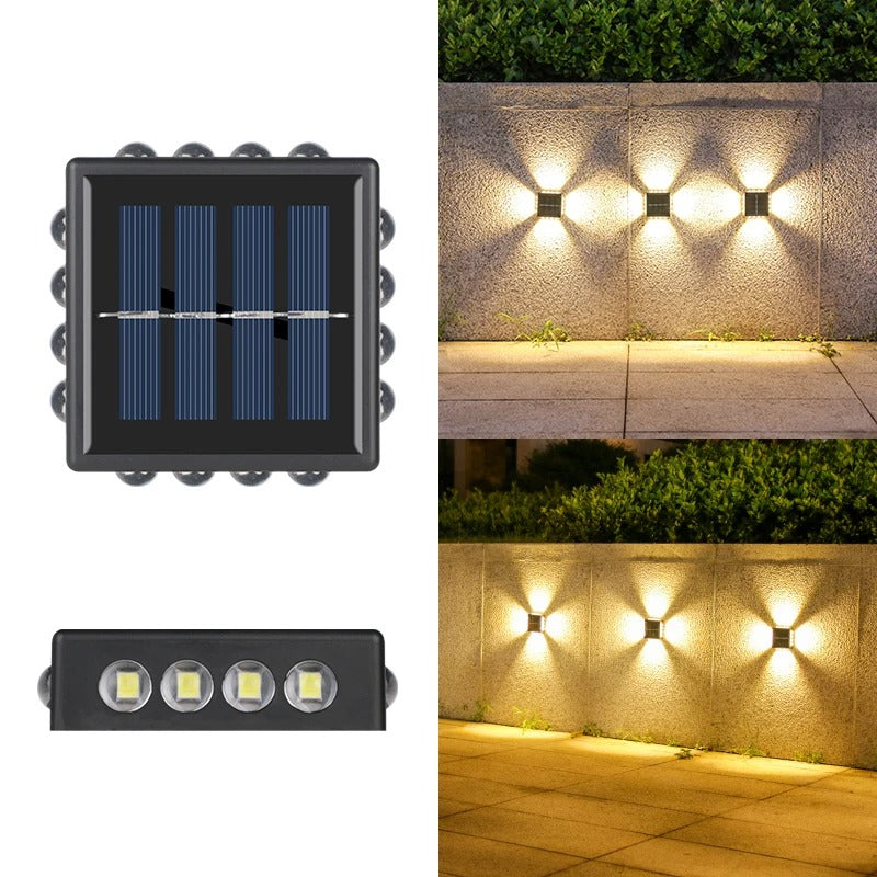 NovaBeam - 16 LEDs Solar Wall Lights Outdoor Waterproof