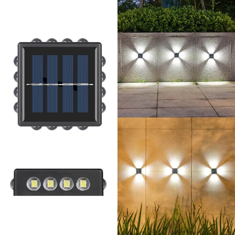 NovaBeam - 16 LEDs Solar Wall Lights Outdoor Waterproof