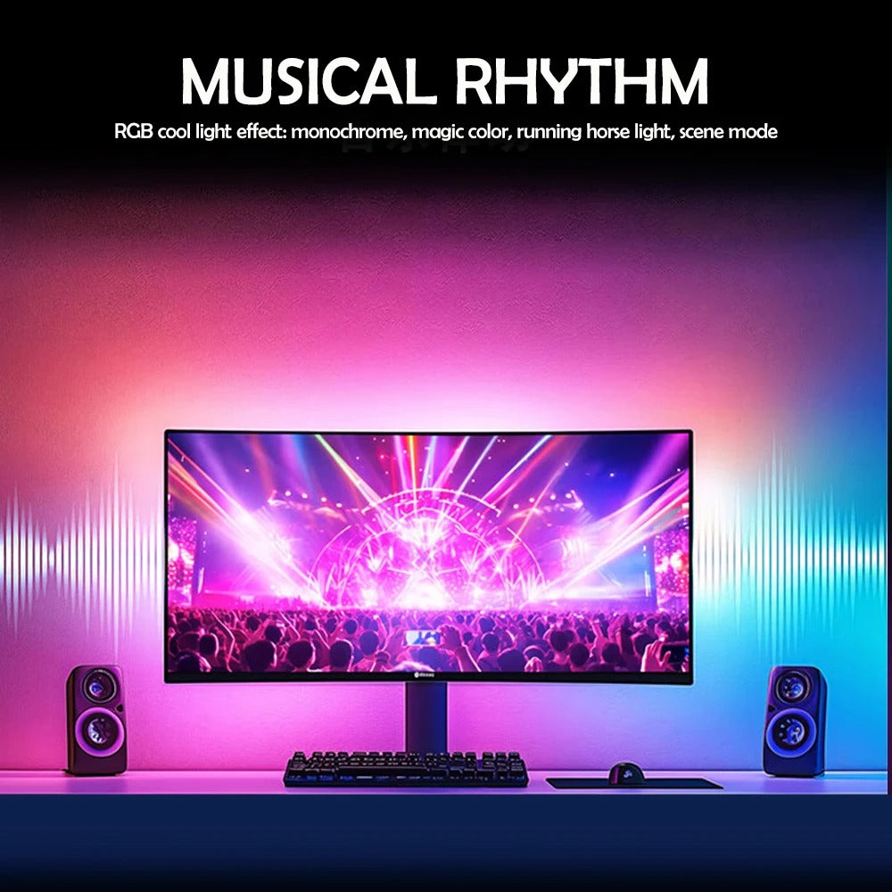 NovaGlow - RGB Gaming LED Light Strip with Screen Sync & Smart Control