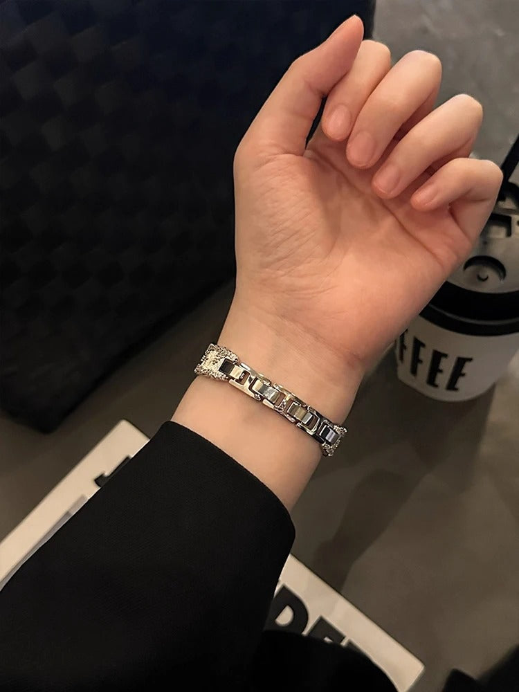 NovaLux - Glitter Diamond Metal Band for Apple Watch Ultra & Series 4–11