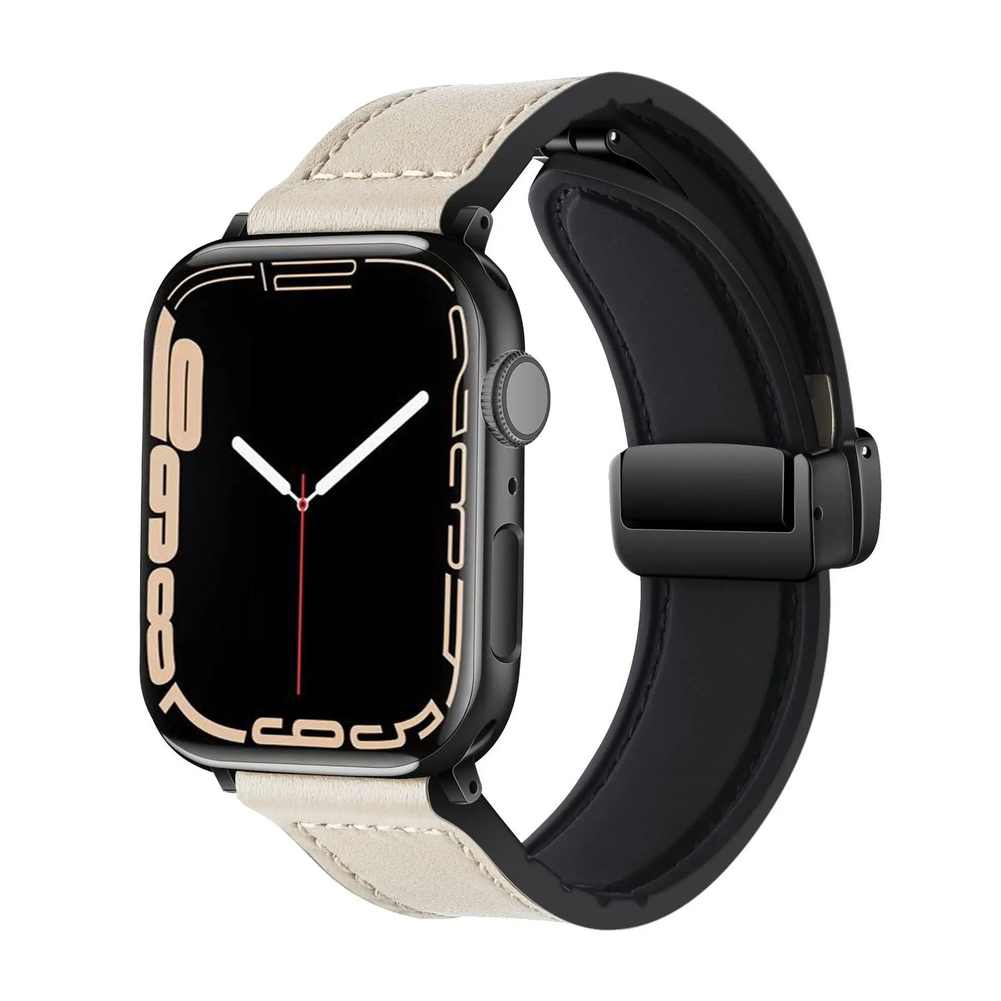 FlexBand - Magnetic Leather Silicone Strap for Apple Watch