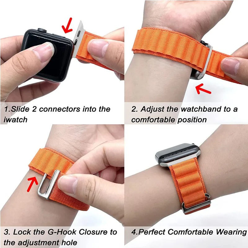 OutdoorFit - Alpine Loop Strap for Apple Watch Ultra & Series 3-8, SE