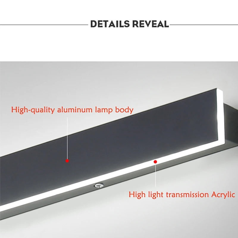 Outdoor Illumination - Aluminum LED Long Linear Wall Lamp - Waterproof
