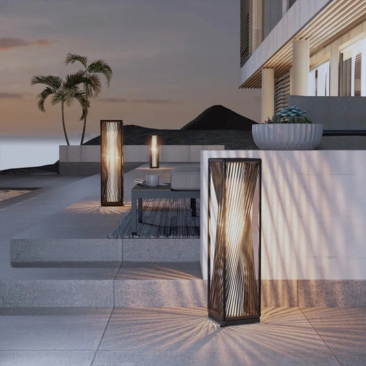 Premium Outdoor Solar Floor Lamp - Modern Patio & Garden Lighting