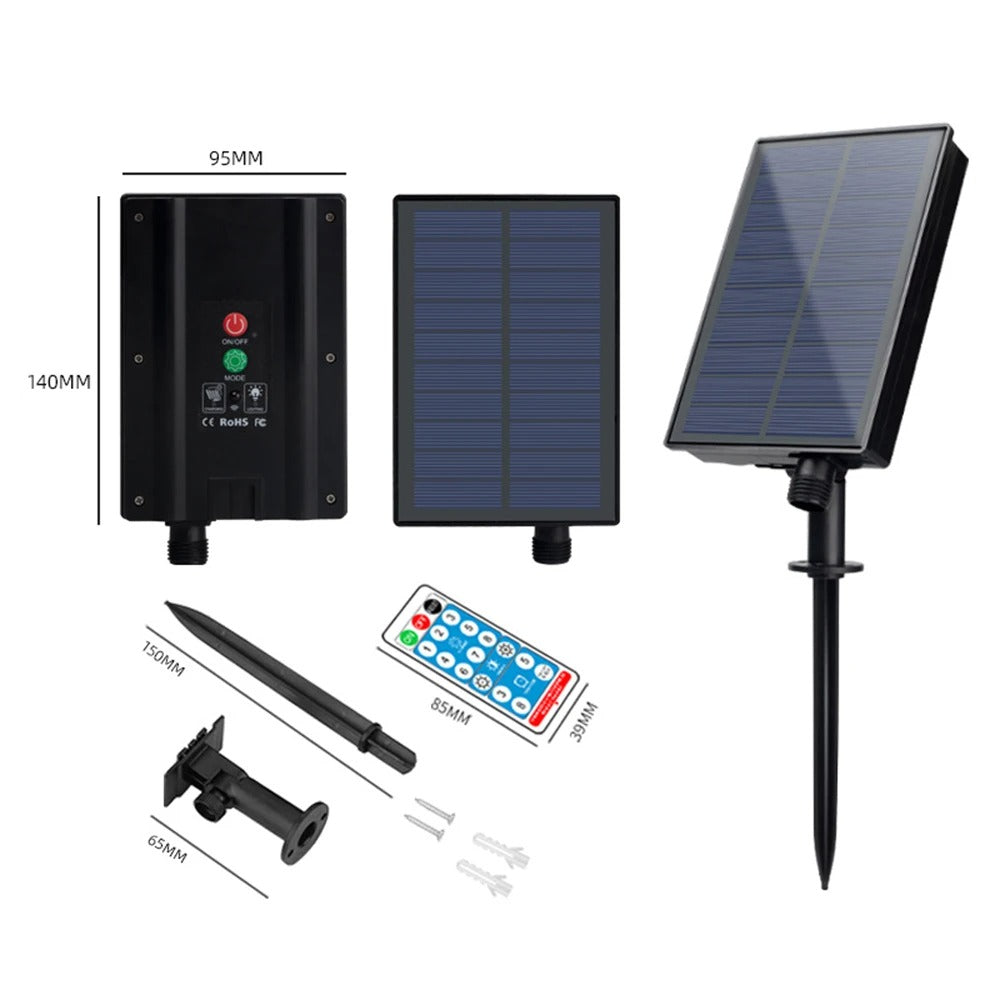 Premium Upgraded Solar LED String Lights - IP65 Waterproof, Thick PVC Wire, Brighter Outdoor Fairy Lights
