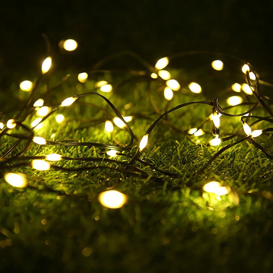Premium Upgraded Solar LED String Lights - IP65 Waterproof, Thick PVC Wire, Brighter Outdoor Fairy Lights
