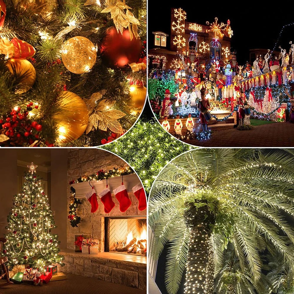 Premium Upgraded Solar LED String Lights - IP65 Waterproof, Thick PVC Wire, Brighter Outdoor Fairy Lights