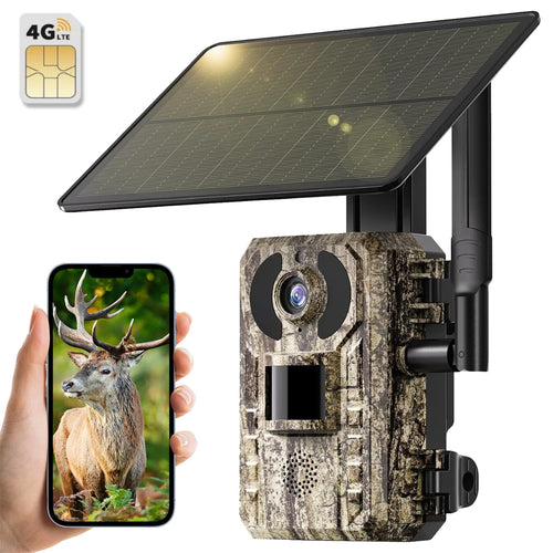 PrimeCapture 4G LTE Trail Camera with Live Streaming & Motion Detection