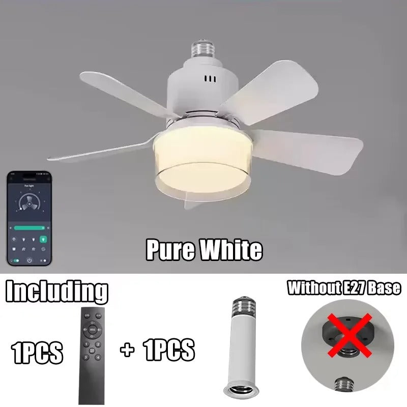 AuraFlow - Modern LED Ceiling Fan with Light & Remote Control