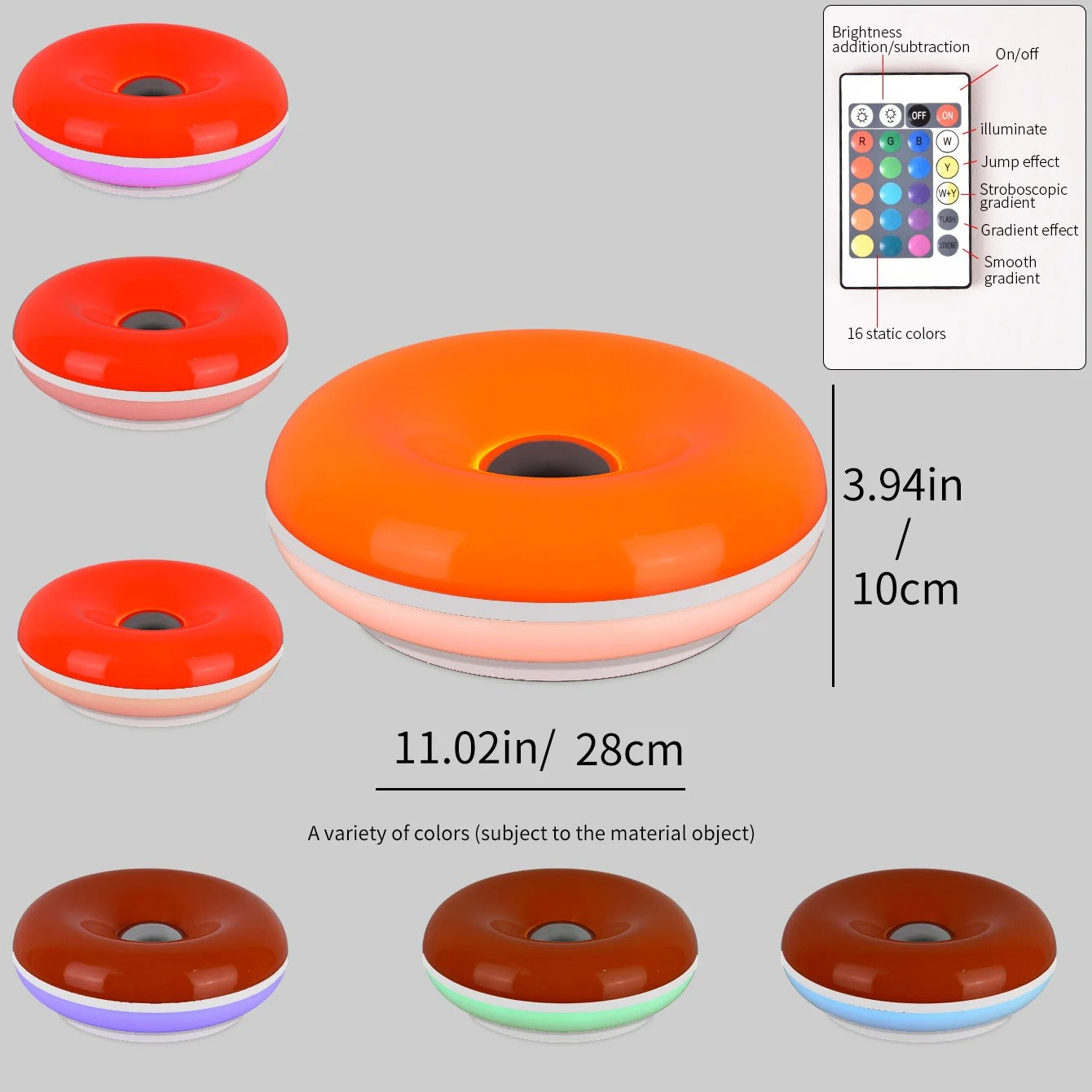 Luminos Donut USB Table Lamp - Bauhaus Style Bedside Ambient Light