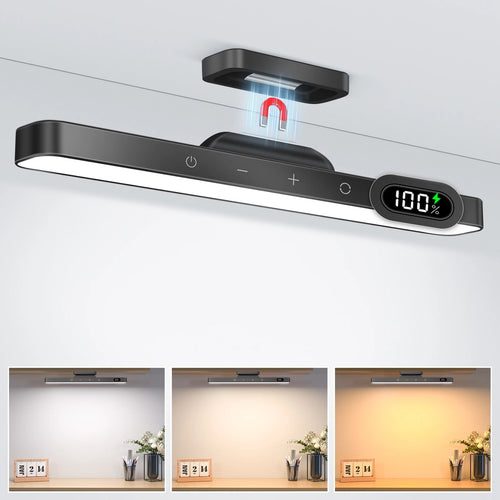 Smart Motion Sensor 120 LED Under Cabinet Light Bar - Rechargeable Magnetic Stick-On Touch Lamp for Kitchen, Closet, Desk & Bedside