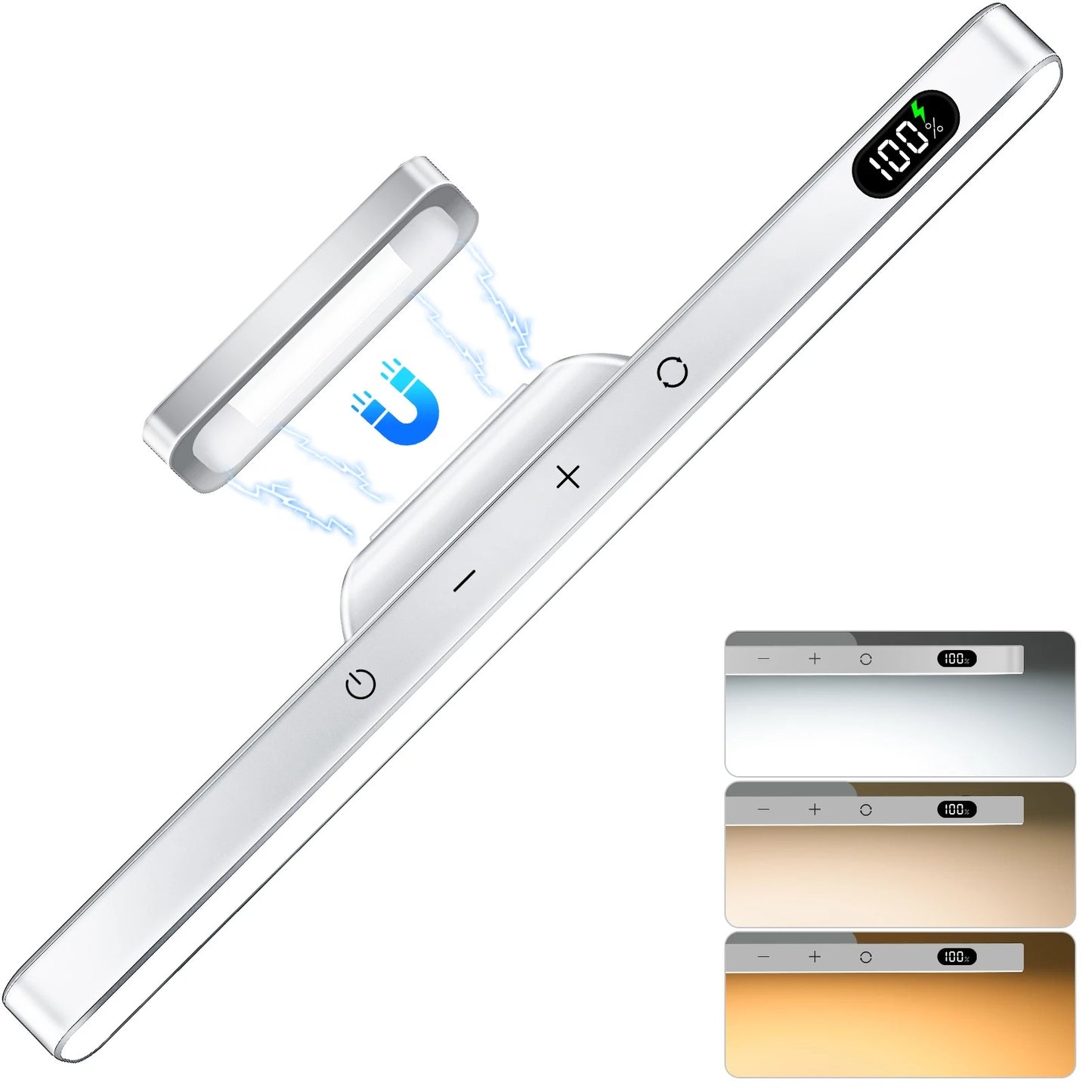 Smart Motion Sensor 120 LED Under Cabinet Light Bar - Rechargeable Magnetic Stick-On Touch Lamp for Kitchen, Closet, Desk & Bedside