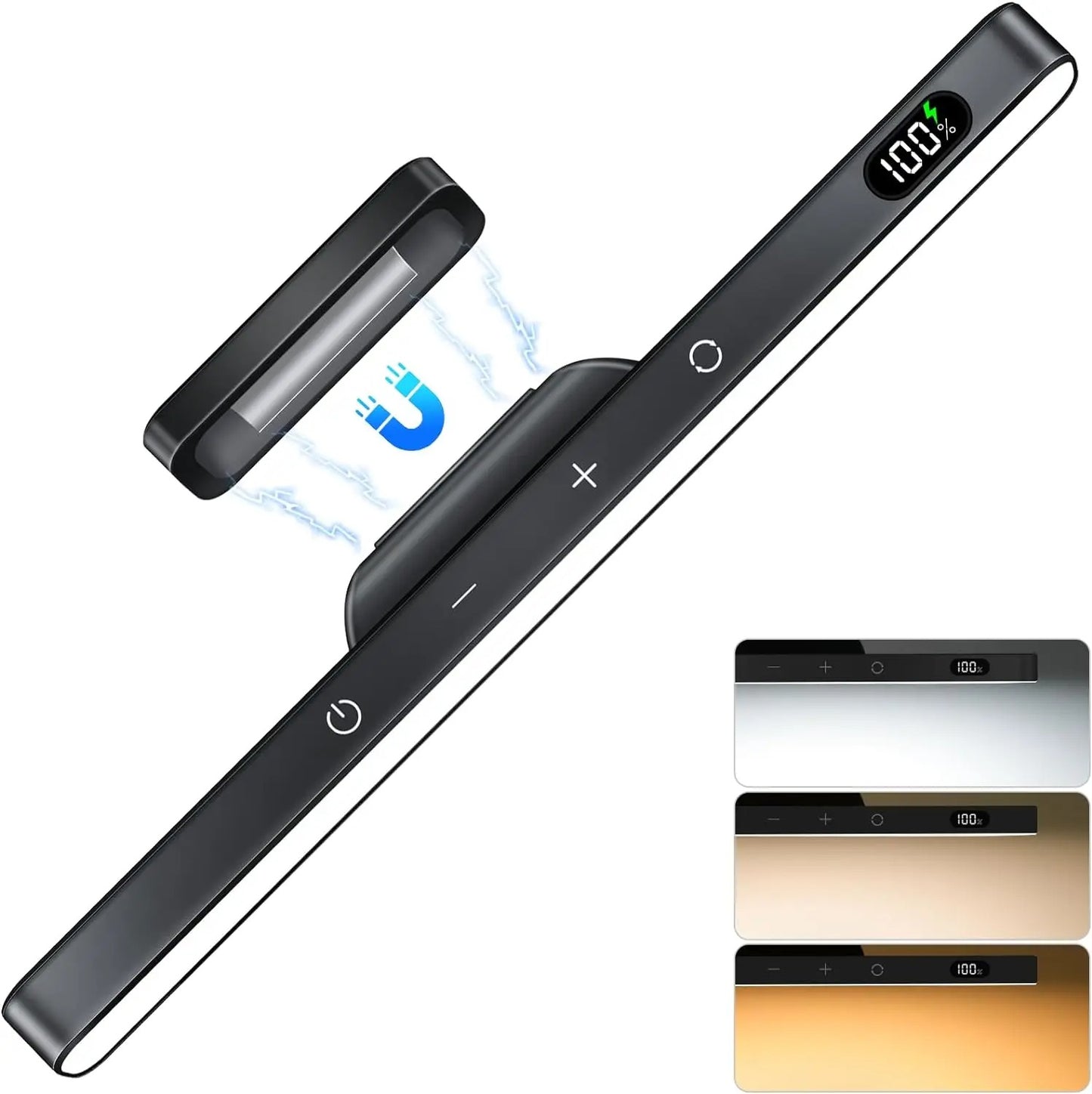 Smart Motion Sensor 120 LED Under Cabinet Light Bar - Rechargeable Magnetic Stick-On Touch Lamp for Kitchen, Closet, Desk & Bedside