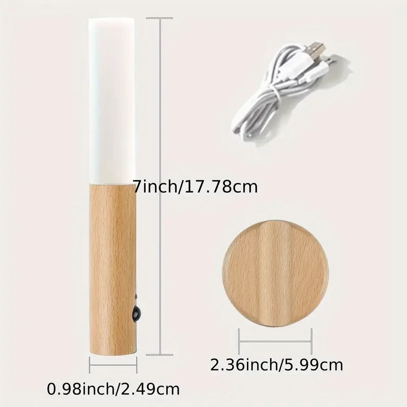Smart Motion Sensor Magnetic LED Night Light, Rechargeable Portable Wall Lamp for Hallway, Wardrobe