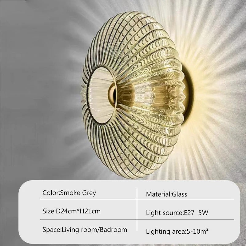 Lumiere - Elegant Glass Wall Sconce for Modern Interiors