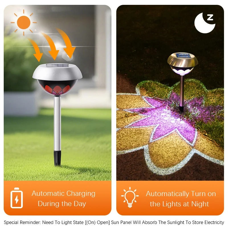 SolarGlow - Waterproof RGB Solar Pathway Lights for Outdoor Use