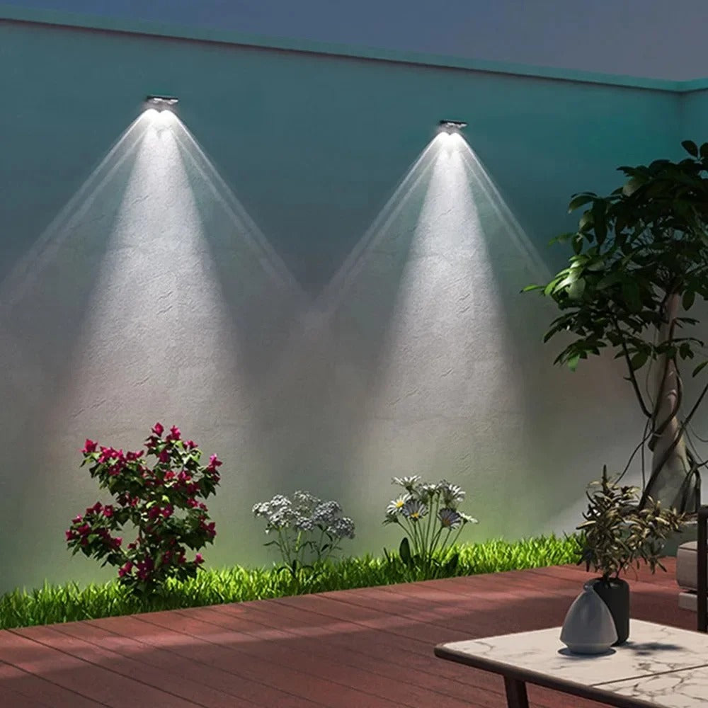 Solar Lights for Fences & Decks - RGB LED Outdoor Waterproof Lights