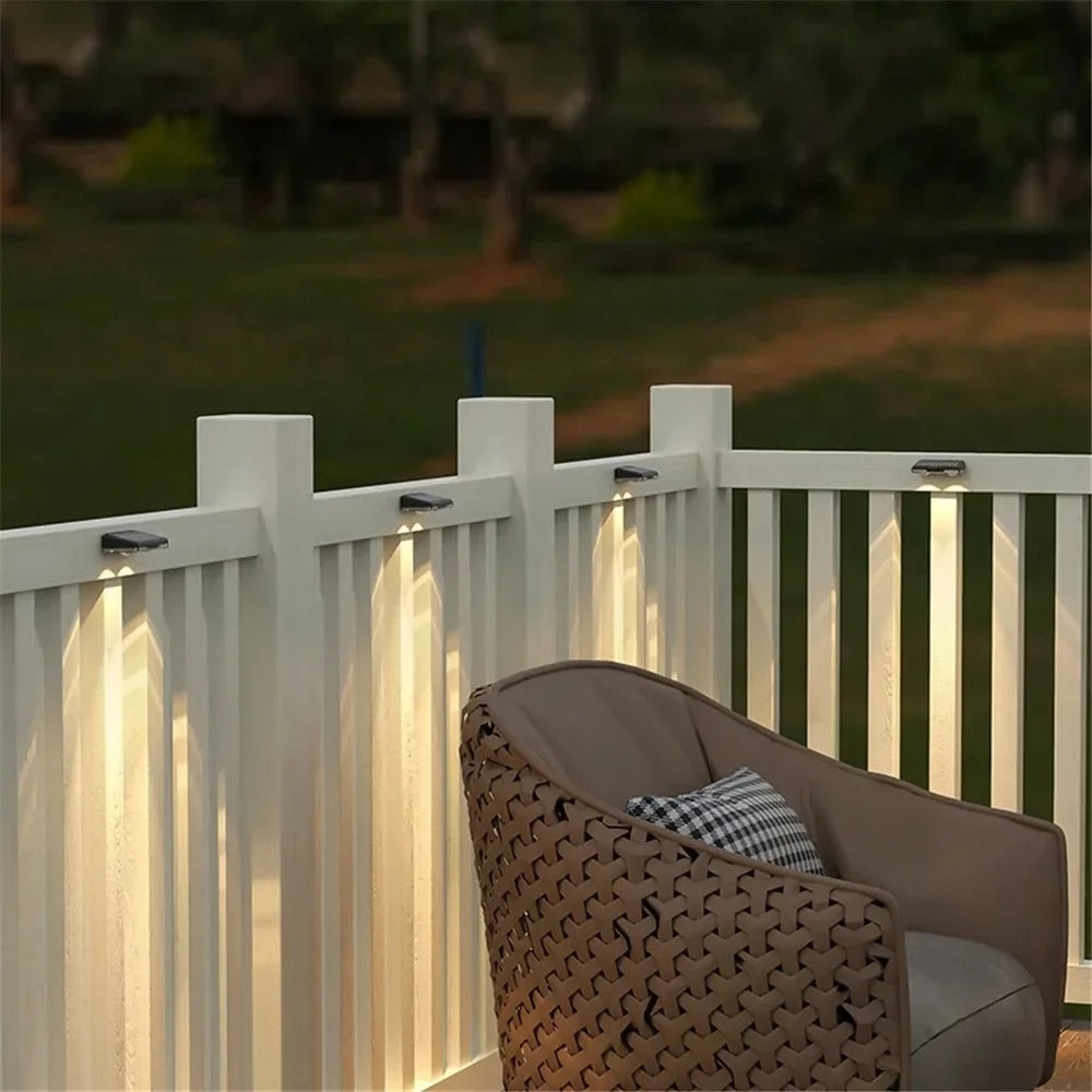 Solar Lights for Fences & Decks - RGB LED Outdoor Waterproof Lights