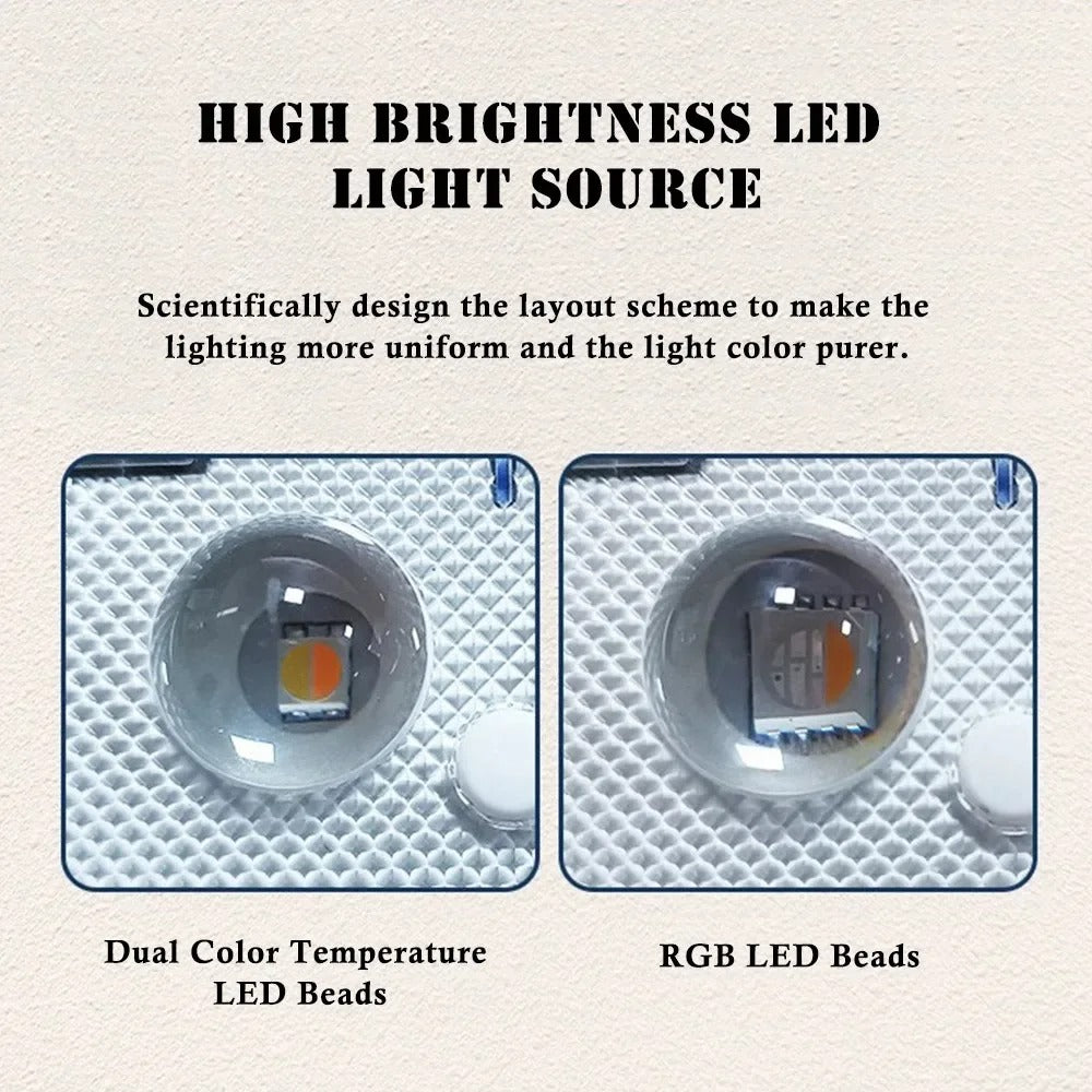 Solar Lights for Fences & Decks - RGB LED Outdoor Waterproof Lights