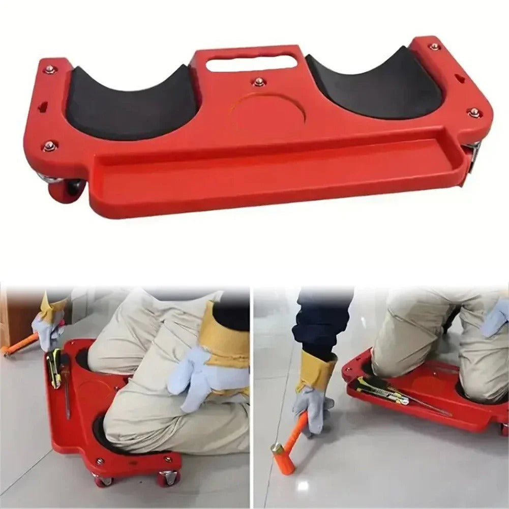 SureFoot Rolling Knee Pad Cart with Swivel Wheels & Collapsible Frame