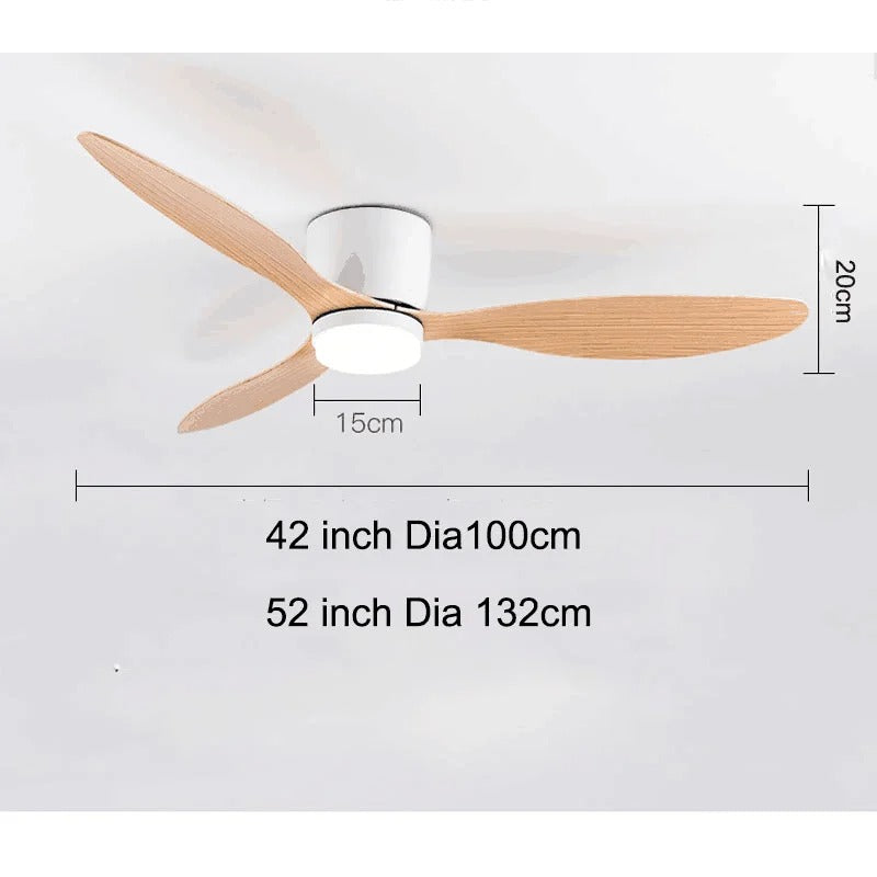 VeloAir - 42/52 Inch Ceiling Fan with LED Lights & Remote