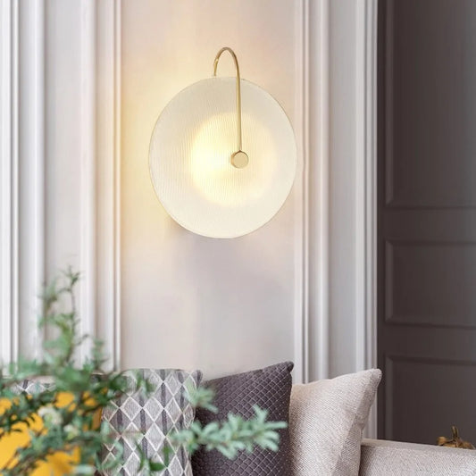 Vista Lighting - Vintage Wall Sconce with Frosted Glass Shade