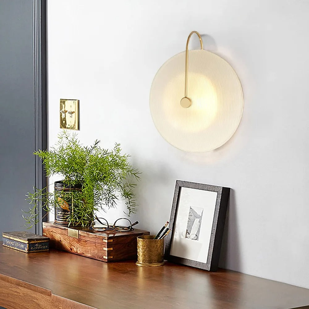 Vista Lighting - Vintage Wall Sconce with Frosted Glass Shade
