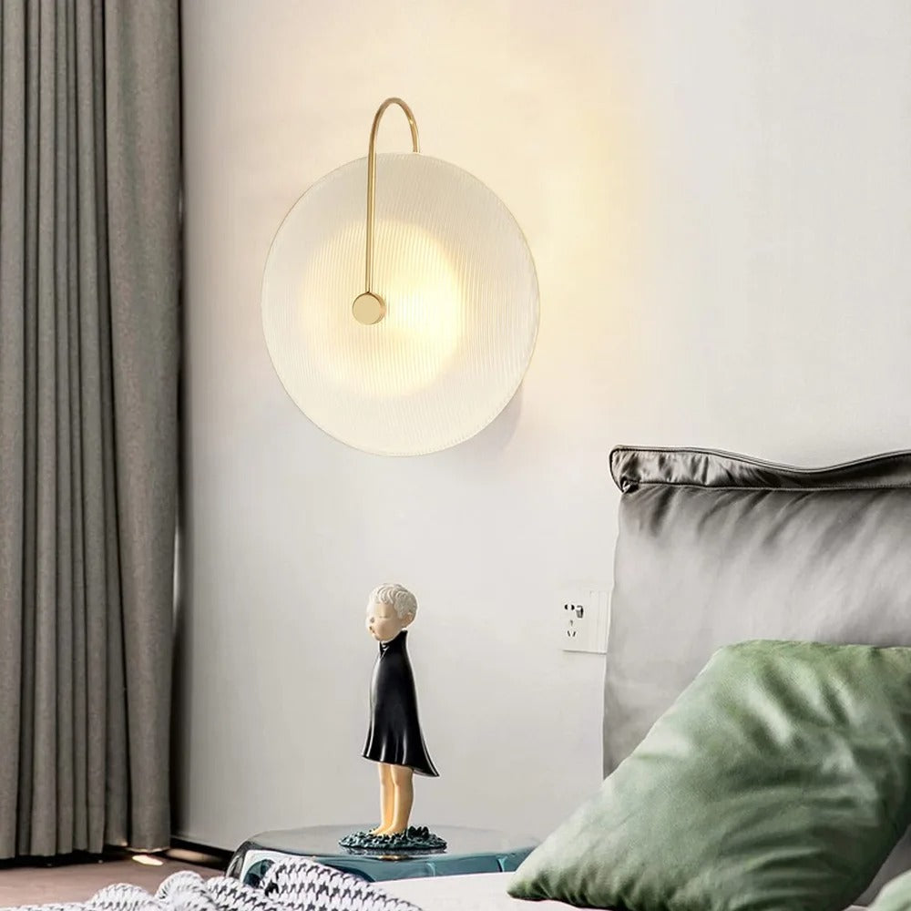 Vista Lighting - Vintage Wall Sconce with Frosted Glass Shade