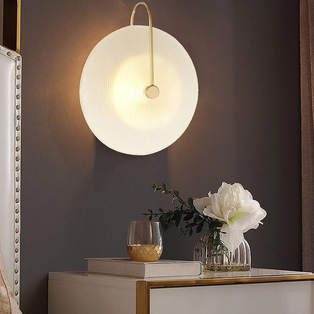 Vista Lighting - Vintage Wall Sconce with Frosted Glass Shade