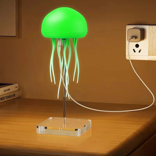 VividGlow - Jellyfish LED Night Light with Voice Control & RGB Colors