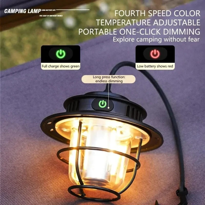 WanderGlow - Camping Lantern Lights Rechargeable & Waterproof