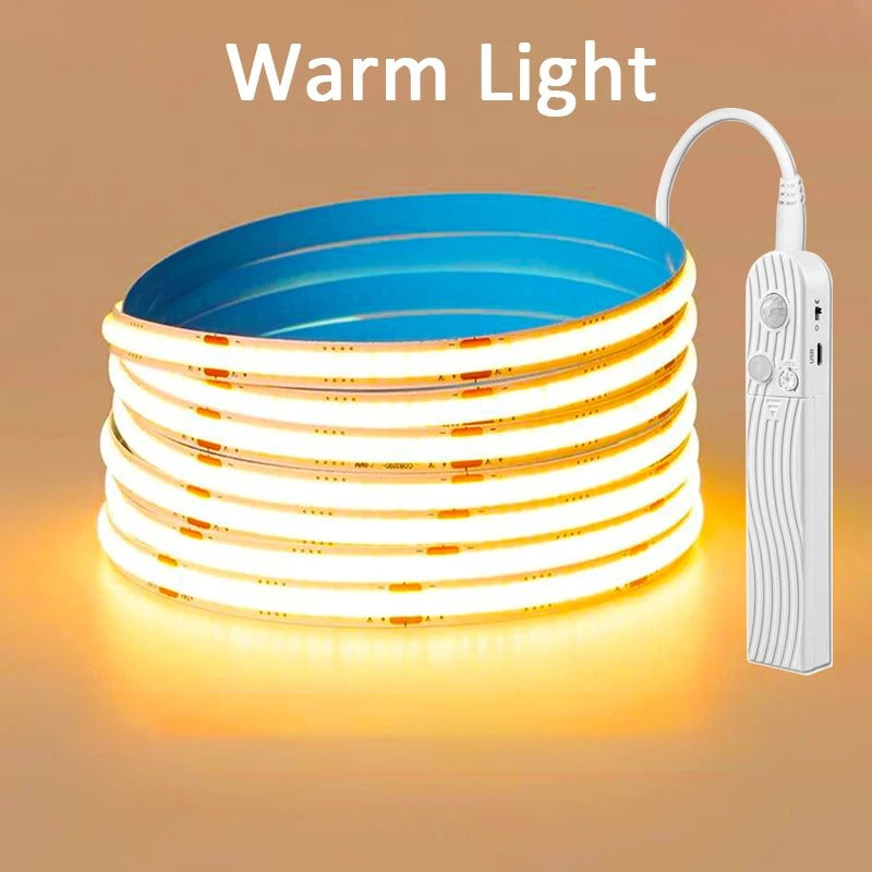 SolaBrite Battery-Powered Motion Sensor LED Strip Light