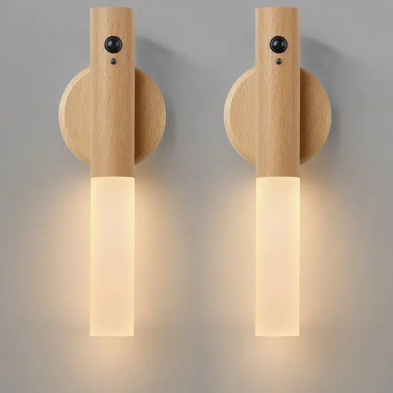 Smart Motion Sensor Magnetic LED Night Light, Rechargeable Portable Wall Lamp for Hallway, Wardrobe