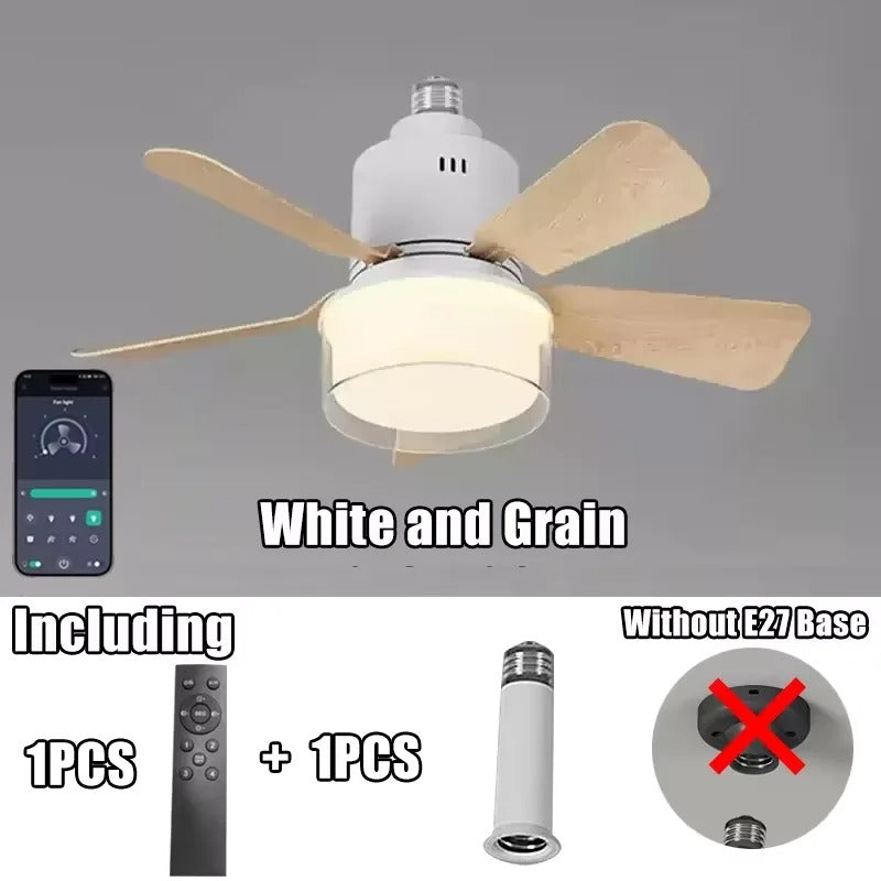 AuraFlow - Modern LED Ceiling Fan with Light & Remote Control