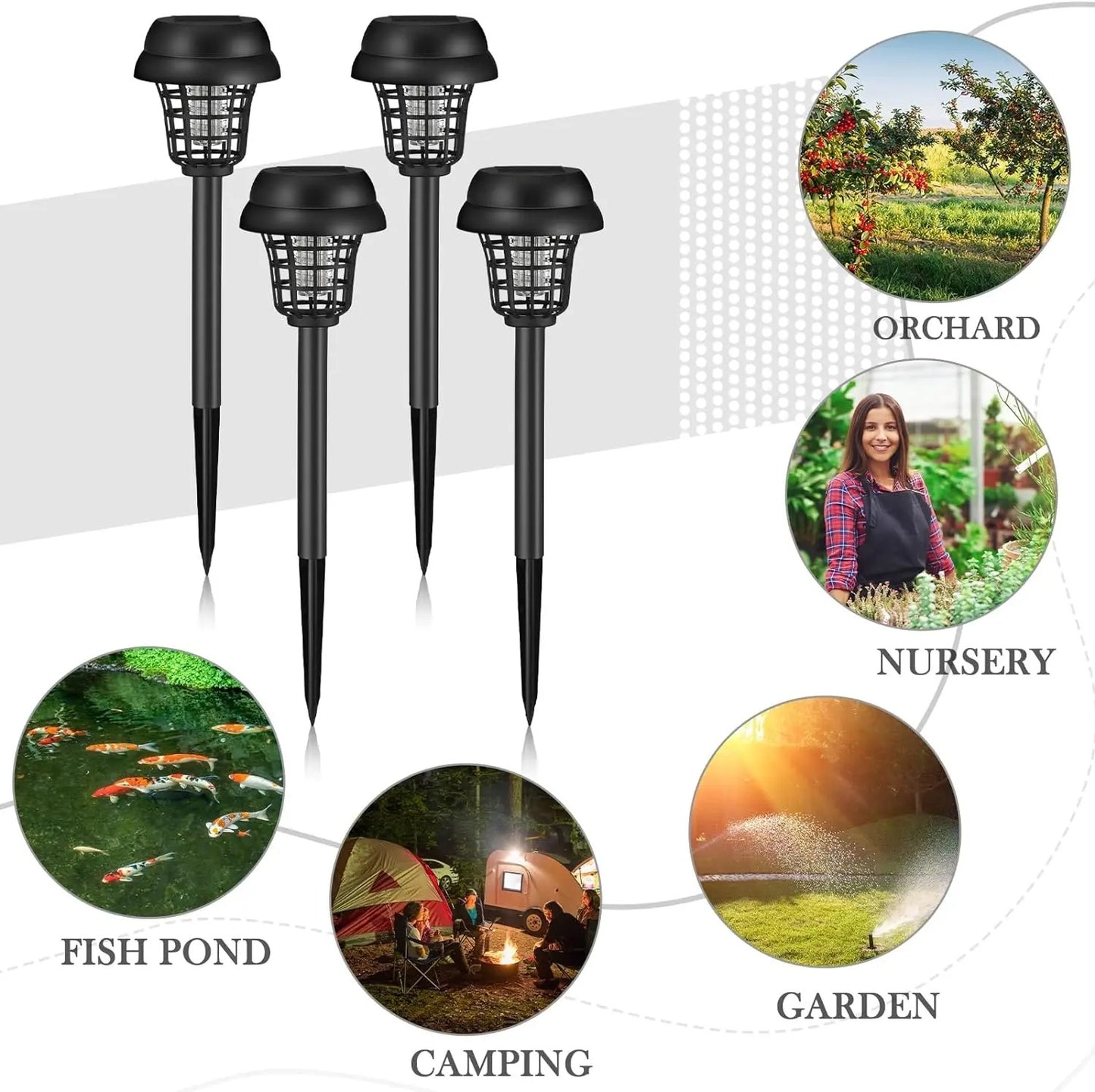 ZappLight - Solar Mosquito Killer & Insect Zapper Trap
