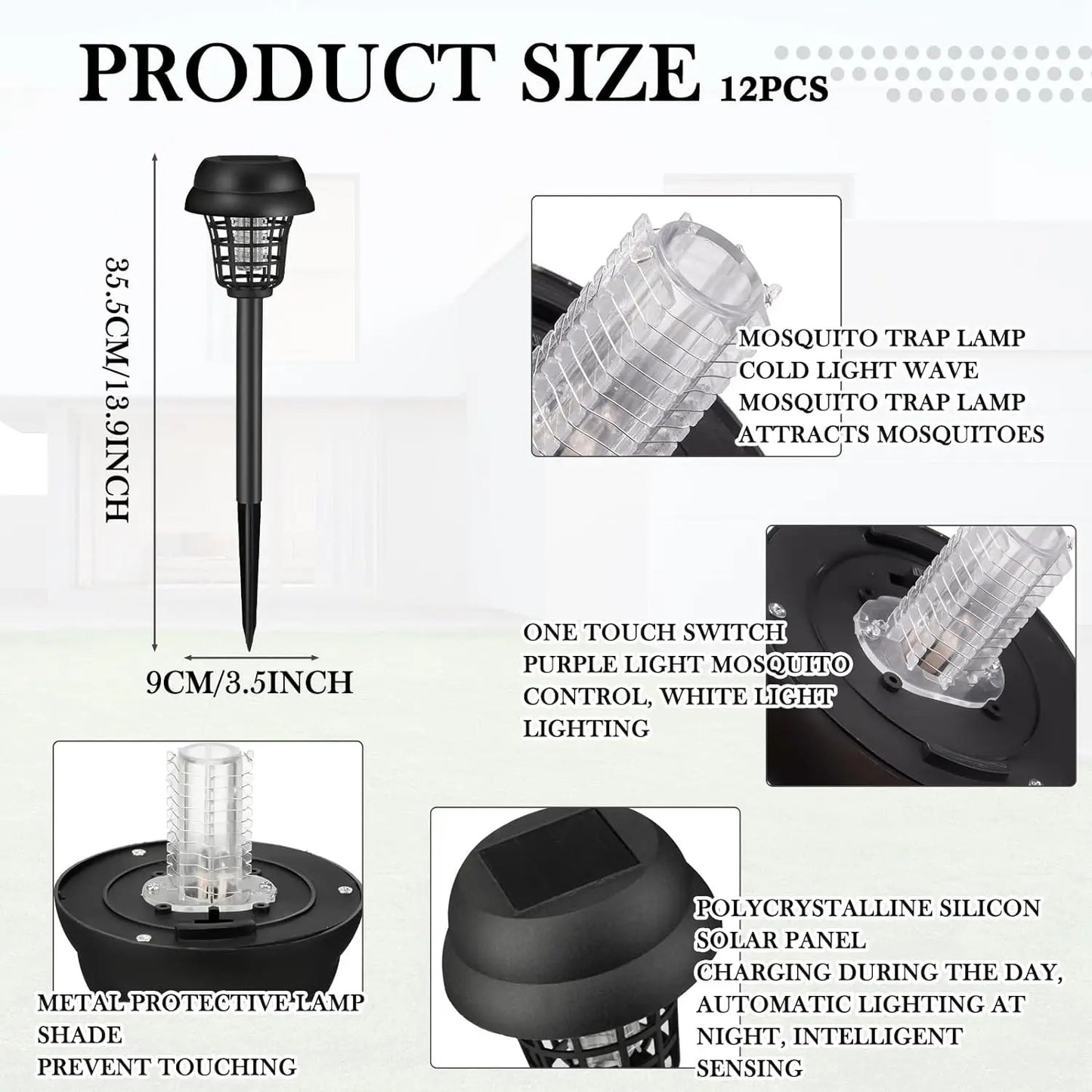 ZappLight - Solar Mosquito Killer & Insect Zapper Trap
