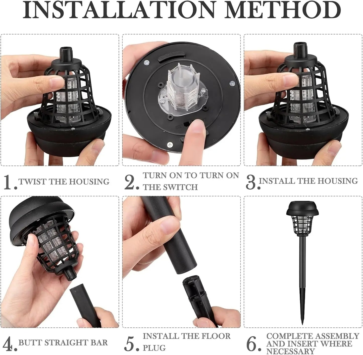 ZappLight - Solar Mosquito Killer & Insect Zapper Trap