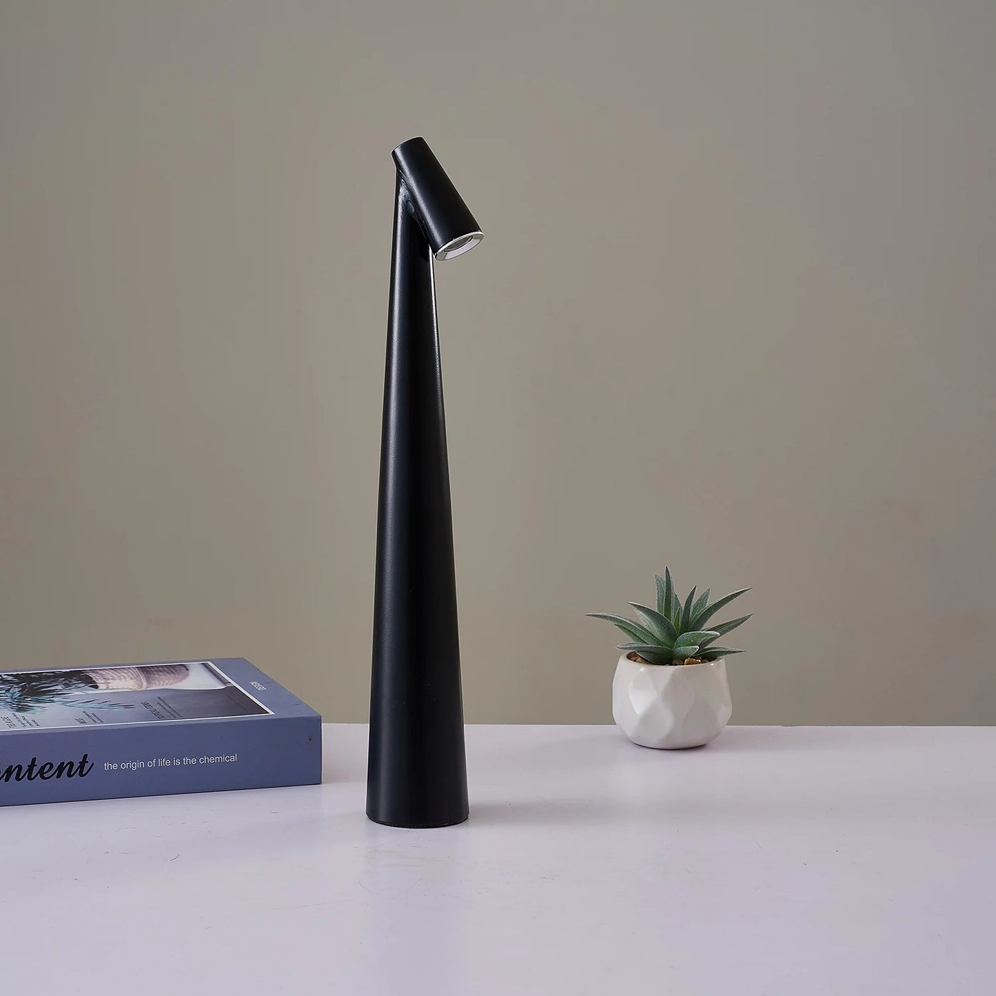 Modern LED Touch Sensor Table Lamp - Portable & Rechargeable Desk Light for Reading