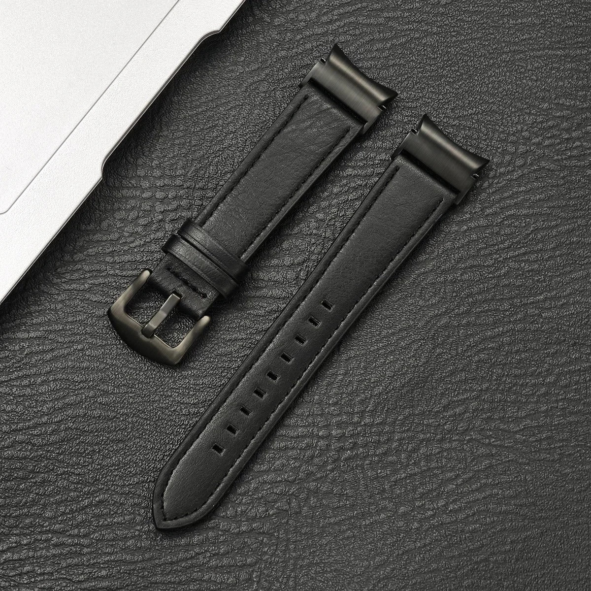 Luxband - No-Gap Leather Strap for Samsung Galaxy Watch 4–7 & 5 Pro
